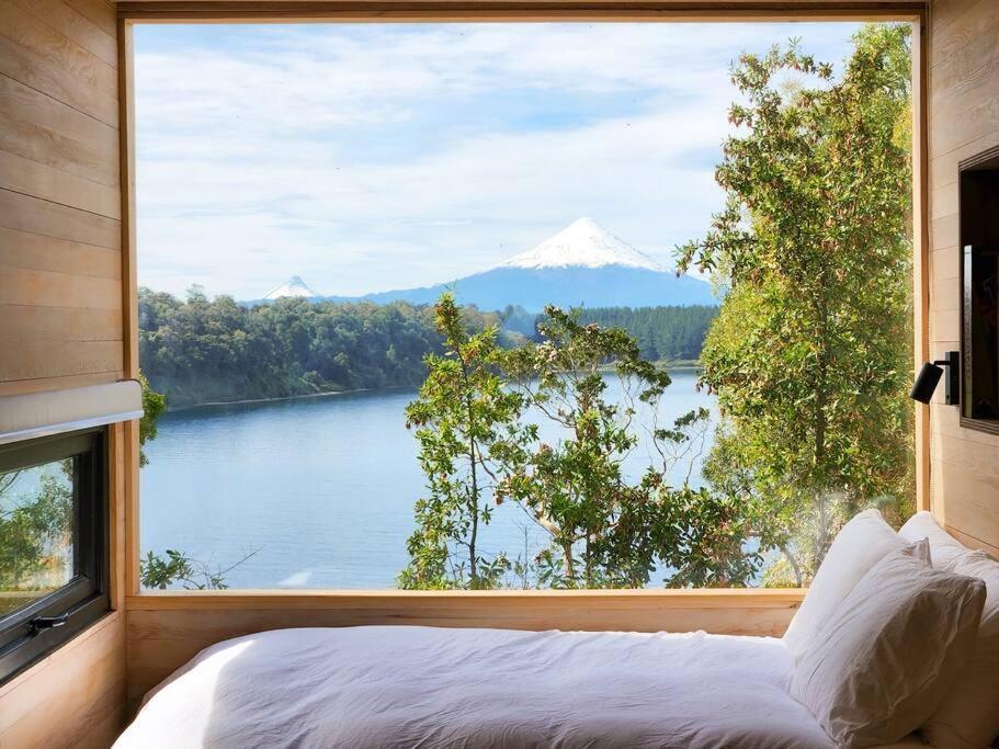 Exclusiva Cabin En Tranquilo Campo A Orillas Del Lago Con Vista A Volcanes - Hot Tub Privado Сasa de vacaciones *